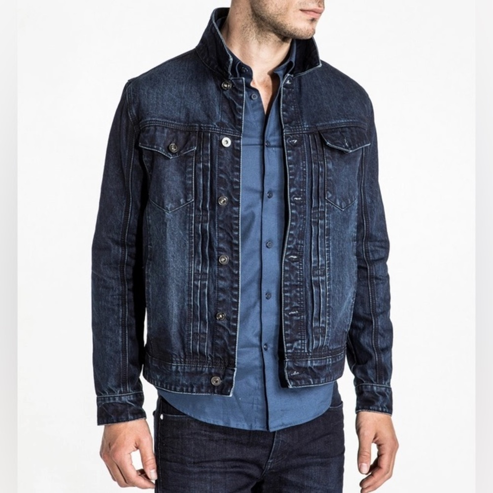 CR7 Celebrity Denim Men's Blue Denim Bomber Jacket